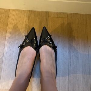 Black Zara kitten heels